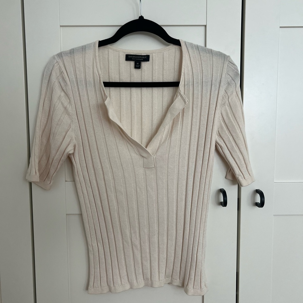 Banana Republic Knitted Top Cashmere Silk